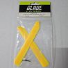 BLADE 130X YELLOW HI-PERFORMANCE MAIN ROTOR BLADE SET BLH3716YE
